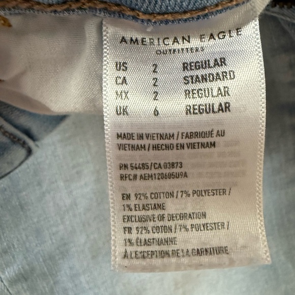 American Eagle Jegging Light Washed Distressed Women's Jeans size 2 - Picture 4 of 6